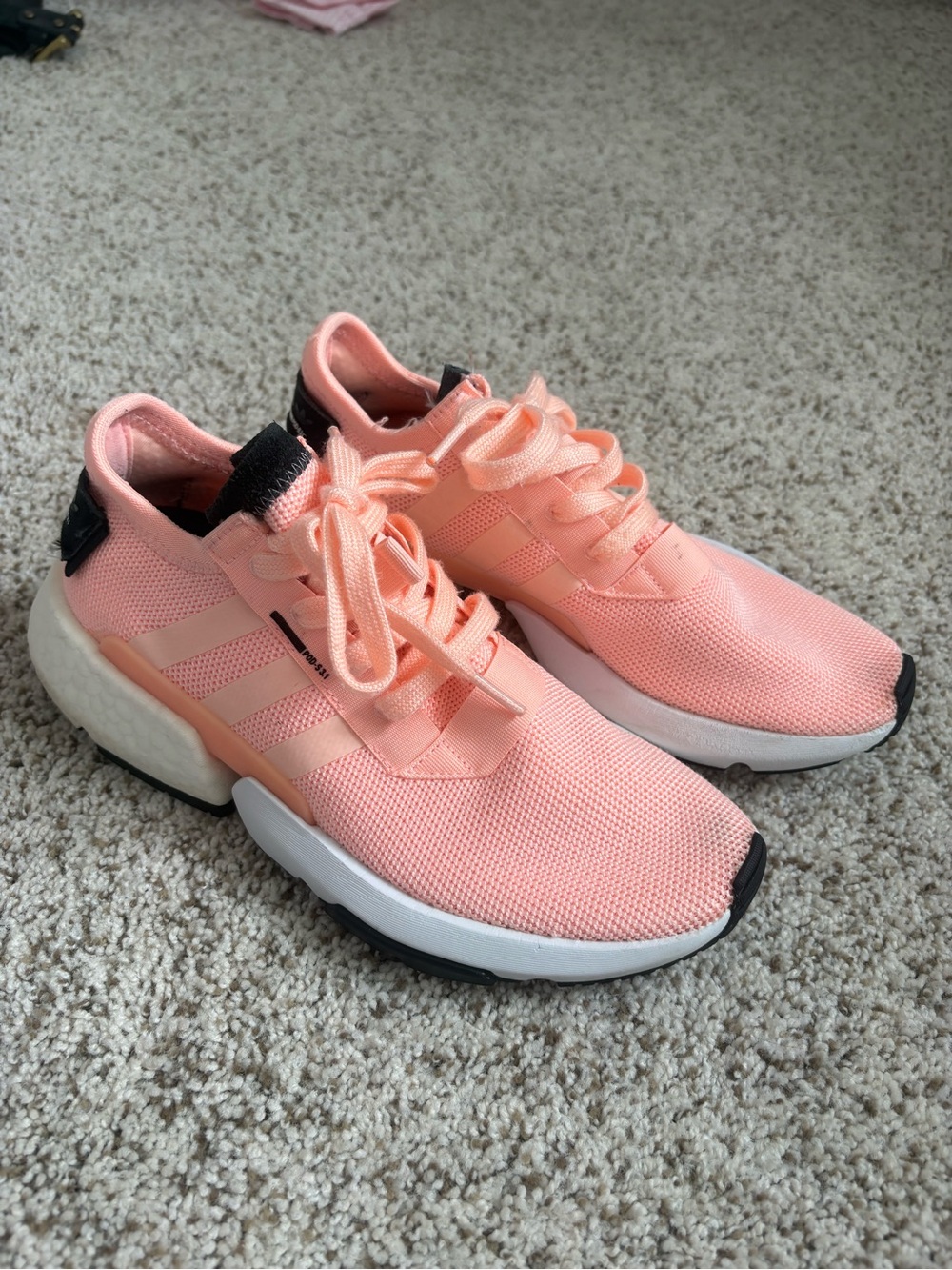 Adidas Peach Knit Women's Running Sneakers
